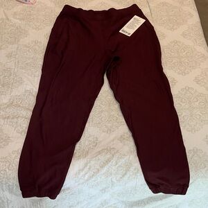 Lululemon Burgundy Jogger Pants